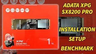 How to Install & Setup a M.2/NVME SSD || XPG SX8200 pro 1tb - Speed Test