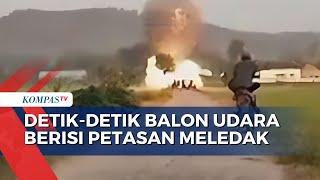 Detik-detik Balon Udara Berisi Petasan Meledak di Ponorogo yang Sebabkan 4 Orang Luka-Luka