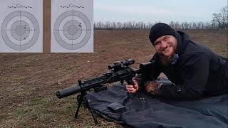 Сайга-308 исп.46 с прикладом DLG Tactical - стрельба в сильный ветер!