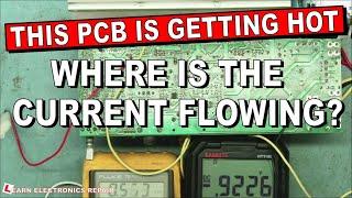 How To Measure Current Flow On A PCB : Basic 400 Bi Amp Active Speaker Repair 3