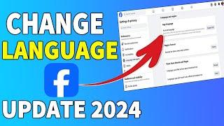 How to change Facebook language on pc/laptop [update 2024]