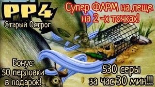 РР4. Старый Острог. Супер ФАРМ на леще на 2-х точках! + ночной Трофей!