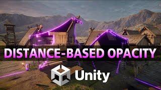 Unity Shader Graph - Cheap Distance Opacity Shader