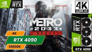 METRO REDUX 2033 GAMEPLAY IN RTX 4090 WITH i9 13900K 4K l 8K l The MOST POWERFUL Gaming PC EVER