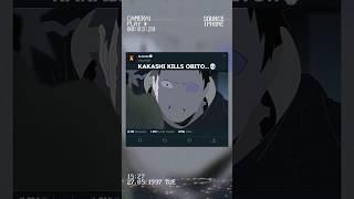 Kakashi kills obito #shorts #anime #naruto #sasukedit #narutoedits #kakashihatake #itachi