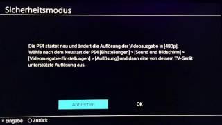 PS4 - Sicherheitsmodus Tutorial