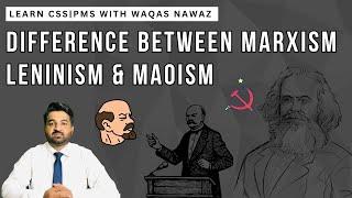 DIFFERENCE BETWEEN MARXISM LENINISM & MAOISM |POLITICAL SCIENCE