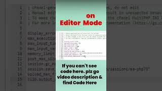 How to Increase Maximum Upload File Size in cPanel - Multi PHP INI Editor Using Editor Mode #shorts