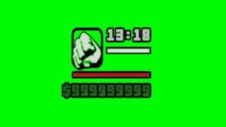 Green Screen Video(HD) - GTA SA - Guns/Time/Money - No Copyright  | Studio 10second |