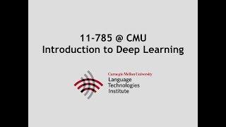 F18 Lecture 1 : Introduction to Deep Learning