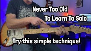 NEVER TO OLD TO LEARN GUITAR SOLO