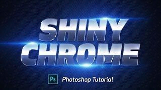 Shiny Chrome Text effect - Photoshop Tutorial