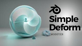 Easy 3D Modeling: Simple Deform Modifier Tutorial in #blender