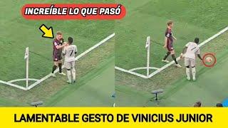 LAMENTABLE GESTO DE VINICIUS JUNIOR CON EL JUGADOR DEL BAYERN MUNICH