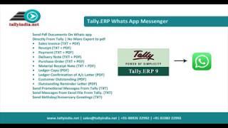 How to Send Invoice Pdf to Whats App From Tally