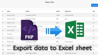 excel file in php | Create excel file in PHP without using any libraries