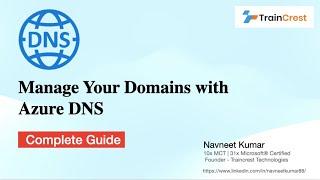 Azure DNS | Manage Your Domains with Azure DNS