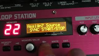 Boss RC 300 LOOPER. ASSIGN EFFECTS PEDAL TO CLEAR ALL TRACKS. (Clear and simple instructions)