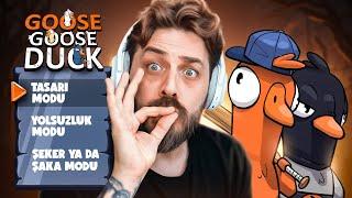 İLGİNÇ OYUN MODLARINI DENEDİK! | GOOSE GOOSE DUCK | BÖLÜM 10 |