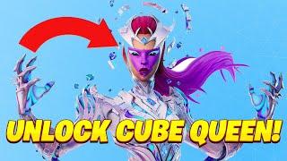 How to UNLOCK the CUBE QUEEN SKIN! How to Complete ALL Cube Queen Challenges Guide!