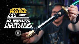 Easy Lightsaber in 10 Minutes - Star Wars DIY