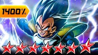 (Dragon Ball Legends) ZENKAI 7, 1400%, 14 STAR LF GREAT APE VEGETA! BEST ZENKAI OF 2023?