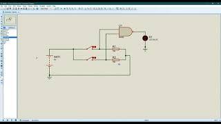 How to Simulate NAND Gate Circuit in Proteus 8 || Logic Gate