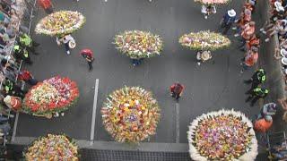 Colombia flower festival wraps up with colorful 'silleteros' parade | AFP