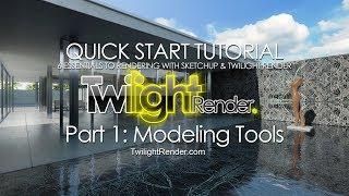 Rendering in SketchUp with Twilight Render Pro Part 1 : Modeling