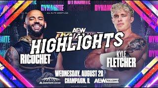 Ricochet vs Kyle Fletcher | AEW Dynamite | Highlights |