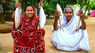 HILSHA FISH RECIPE WITH MUSTARD | Bengali famous Sorshe Ilish cooking for our family guest |villfood