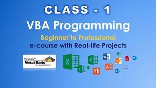 vba tutorial in hindi | vba tutorial for beginners with examples | Live class - 1