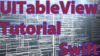 iOS Dev. #1 - UITableView Tutorial & Design Swift Xcode