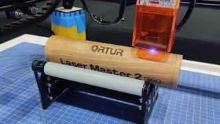 Ortur Rotary Roller YRR2.0 for Cylinder Engraving, Laser Engraver Y axis & Ortur Laser Master 2 Pro