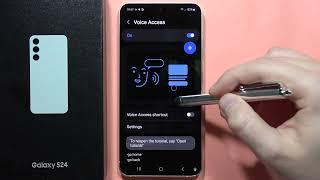 SAMSUNG Galaxy S24/S24+ Use Hands Free - Voice Access #howtodevices