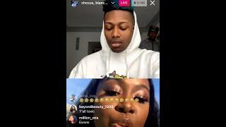 Bianca Bonnie from LHHNY and Babydad Chozus go back and forth about son on Instagram Live 01 26 2021