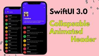 SwiftUI 3.0 Collapsable Animated Sticky Header - Custom Scroll Animation's - Xcode 13 - WWDC 2021