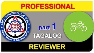 (PART 1 - Code A) LTO Exam Reviewer [Professional MOTORCYCLE] || Nonpro to Professional