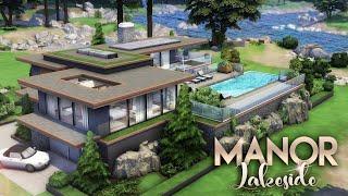 LAKESIDE MANOR [NO CC] || 3 Bdr + 3 Bth Luxury Estate || The Sims 4: Granite Falls Speed Build