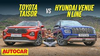 Toyota Taisor vs Hyundai Venue N Line - Compact Impact | Comparison | Autocar India