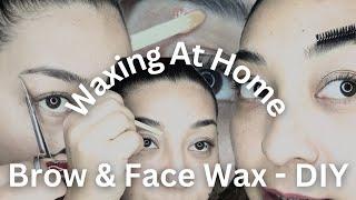 Eyebrows Waxing At Home - Brow Threading With Wax Tutorial