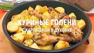 Куриные голени с картошкой в духовке – рецепт вкусных куриных голеней с картошкой в духовке