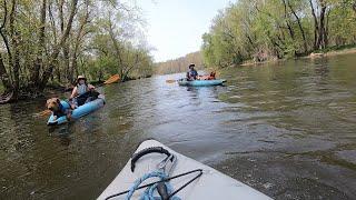 Excellent Beginner Kayak Camping with Dogs on French Creek PA
