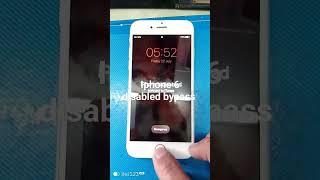 iPhone 6 disabled bypass #tutorial #frpbypass #frpbypasstool #a61frpbypass #repair #smartphone