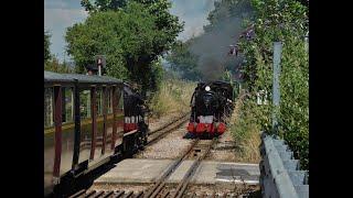 Dymchurch to New Romney with "Black Prince" on the Romney, Hythe & Dymchurch Railway - 11/07/2024