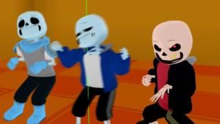 【MMD+DL】 Undertale HOTTU DOGU meme 【sans x au's】