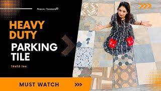 Parking Tile 16x16 inc (Heavy Duty) || Outdoor Floor Tile collection || Rishav Traders 8017693501