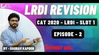 CAT 2022 - LRDI Revision - Lecture 2 - CAT 2020 - SLOT 1 - LRDI