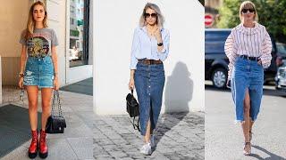 Tips Praktis Membuat Rok Jeans jadi Lebih Chic & Stylish. CARA PADU-PADAN!!!