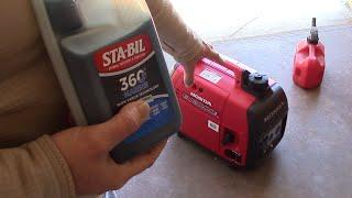 Sta Bil 360 Marine reviewed: Cold starting my Honda eu2000i generator